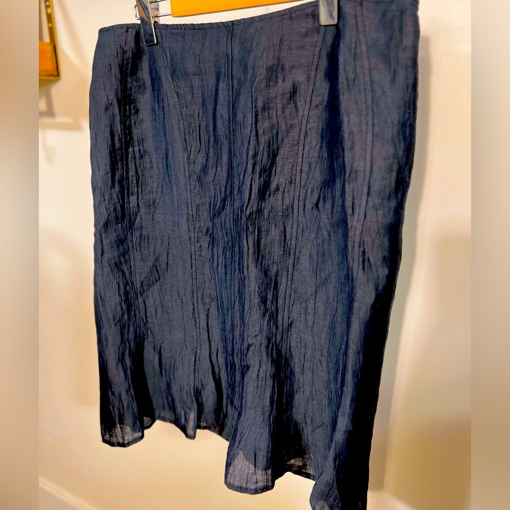 Vintage Louben Petite Linen Blend Skirt sz 16WP